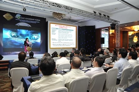Thought leader presenting automotive industry insights